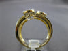 ESTATE WIDE .97CT DIAMOND 14KT YELLOW GOLD CLASSIC CLUSTER CRISS CROSS LOVE RING