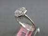 .56CT DIAMOND 18KT WHITE GOLD BAGUETTE INVISIBLE OCTAGON BEZEL ENGAGEMENT RING