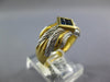 .55CT AAA SAPPHIRE 18KT YELLOW GOLD 3D PRINCESS INVISIBLE SQUARE BEZEL FUN RING