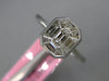 .56CT DIAMOND 18KT WHITE GOLD BAGUETTE INVISIBLE OCTAGON BEZEL ENGAGEMENT RING