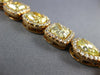 EXTRA LARGE & LONG 21.14CT WHITE & CANARY DIAMOND 18KT ROSE GOLD TENNIS BRACELET