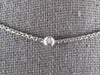 .25CT DIAMOND 14KT WHITE GOLD 3D CLASSIC BEZEL DOUBLE SIDED BY THE YARD NECKLACE