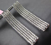 LARGE & WIDE 5.1CT DIAMOND 18KT WHITE GOLD MULTI ROW ELONGATED FUN HOOP EARRINGS