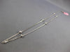 .25CT DIAMOND 14KT WHITE GOLD 3D CLASSIC BEZEL DOUBLE SIDED BY THE YARD NECKLACE