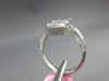 EXTRA LARGE 1.96CT DIAMOND 18KT WHITE GOLD ROUND & BAGUETTE DOUBLE SQUARE RING