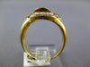 1.66CT DIAMOND & AAA SAPPHIRE 18KT YELLOW GOLD ROUND & BAGUETTE SWIRL FUN RING