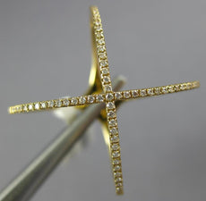 ESTATE .14CT DIAMOND 18KT YELLOW GOLD 3D CLASSIC X LOVE FUN RING