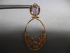 36.48CT DIAMOND & AAA MULTI GEM 18KT ROSE GOLD OVAL CLIP ON FUN HANGING EARRINGS