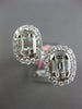EXTRA LARGE 2.65CT DIAMOND 18KT WHITE GOLD ROUND & BAGUETTE DOUBLE OVAL FUN RING
