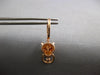 .86CT DIAMOND & AAA PINK RUBY 14KT ROSE GOLD HAPPY PANTHER FUN HANGING EARRINGS
