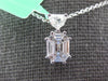 .69CT DIAMOND 18KT WHITE GOLD BAGUETTE KITE CUT CLUSTER OCTAGON FLOATING PENDANT