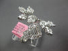 EXTRA LARGE 2.05CT DIAMOND 18KT WHITE GOLD MULTI SHAPE CRISS CROSS FLOWER RING