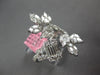 EXTRA LARGE 2.05CT DIAMOND 18KT WHITE GOLD MULTI SHAPE CRISS CROSS FLOWER RING