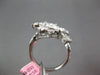 EXTRA LARGE 2.05CT DIAMOND 18KT WHITE GOLD MULTI SHAPE CRISS CROSS FLOWER RING