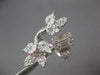 EXTRA LARGE 2.05CT DIAMOND 18KT WHITE GOLD MULTI SHAPE CRISS CROSS FLOWER RING
