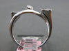 .32CT DIAMOND 18K WHITE GOLD ROUND BAGUETTE & PEAR SHAPE DOUBLE SQUARE LOVE RING