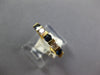.56CT DIAMOND & AAA SAPPHIRE 14KT YELLOW GOLD 5 STONE CHANNEL ANNIVERSARY RING