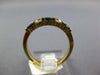 .56CT DIAMOND & AAA SAPPHIRE 14KT YELLOW GOLD 5 STONE CHANNEL ANNIVERSARY RING