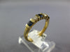 .56CT DIAMOND & AAA SAPPHIRE 14KT YELLOW GOLD 5 STONE CHANNEL ANNIVERSARY RING