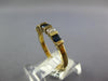 .56CT DIAMOND & AAA SAPPHIRE 14KT YELLOW GOLD 5 STONE CHANNEL ANNIVERSARY RING