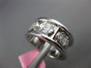 WIDE .40CT DIAMOND 18KT WHITE GOLD 3D BAGUETTE INVISIBLE OVAL ANNIVERSARY RING