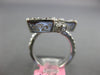EXTRA LARGE 3.05CT DIAMOND 18KT WHITE GOLD MULTI SHAPE DOUBLE SQUARE CROWN RING