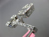 EXTRA LARGE 3.05CT DIAMOND 18KT WHITE GOLD MULTI SHAPE DOUBLE SQUARE CROWN RING