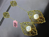 EXTRA LARGE 20.76CT DIAMOND & MOONSTONE 14KT YELLOW GOLD FLOWER HANGING EARRINGS