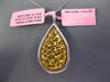 LARGE WHITE & INTENSE FANCY YELLOW DIAMOND 18KT 2 TONE GOLD CLUSTER DROP PENDANT