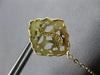 EXTRA LARGE 20.76CT DIAMOND & MOONSTONE 14KT YELLOW GOLD FLOWER HANGING EARRINGS