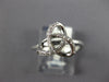 ESTATE .13CT DIAMOND 18KT WHITE GOLD 3D CLASSIC LOVE KNOT FLOWER STAR RING