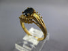 .82CT DIAMOND AAA SAPPHIRE 14KT YELLOW GOLD OVAL & ROUND FRIENDSHIP PROMISE RING
