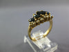 1.48CT DIAMOND & AAA SAPPHIRE 14KT YELLOW GOLD MARQUISE & ROUND ANNIVERSARY RING