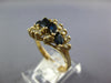 1.48CT DIAMOND & AAA SAPPHIRE 14KT YELLOW GOLD MARQUISE & ROUND ANNIVERSARY RING