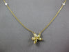 .97CT WHITE & FANCY YELLOW DIAMOND 18KT YELLOW GOLD FLOWER BY THE YARD NECKLACE
