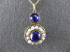 ANTIQUE LARGE 5CT AAA AMETHYST & PEARL 14KT YELLOW GOLD FLOWER PENDANT #26830