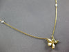 .97CT WHITE & FANCY YELLOW DIAMOND 18KT YELLOW GOLD FLOWER BY THE YARD NECKLACE