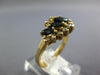 1.48CT DIAMOND & AAA SAPPHIRE 14KT YELLOW GOLD MARQUISE & ROUND ANNIVERSARY RING