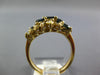 1.48CT DIAMOND & AAA SAPPHIRE 14KT YELLOW GOLD MARQUISE & ROUND ANNIVERSARY RING