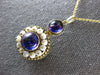 ANTIQUE LARGE 5CT AAA AMETHYST & PEARL 14KT YELLOW GOLD FLOWER PENDANT #26830