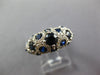 2.37CT DIAMOND & AAA SAPPHIRE 14K WHITE GOLD MULTI CIRCULAR ANNIVERSARY FUN RING