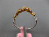LARGE 1.22CT WHITE & PINK DIAMOND 18KT WHITE & ROSE GOLD V SHAPE CROWN FUN RING