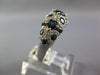 2.37CT DIAMOND & AAA SAPPHIRE 14K WHITE GOLD MULTI CIRCULAR ANNIVERSARY FUN RING