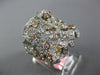 LARGE 2.68CT WHITE & PINK DIAMOND 18K WHITE & ROSE GOLD MULTI SHAPE WEB FUN RING