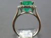 EXTRA LARGE 6.93CT DIAMOND AAA EMERALD 14KT WHITE GOLD OVAL HALO ENGAGEMENT RING