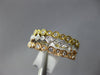 ESTATE WIDE .33CT DIAMOND 14KT TRI COLOR GOLD FILIGREE MILGRAIN ANNIVERSARY RING