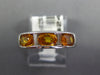 1.59CT DIAMOND AAA CITRINE 14K WHITE GOLD OVAL BAGUETTE CHANNEL ANNIVERSARY RING