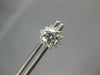 ESTATE 1.58CT DIAMOND 14K WHITE GOLD 3D SOLITAIRE FLOWER SCREWBACK STUD EARRINGS