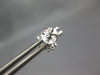 ESTATE 1.58CT DIAMOND 14K WHITE GOLD 3D SOLITAIRE FLOWER SCREWBACK STUD EARRINGS