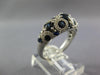 2.37CT DIAMOND & AAA SAPPHIRE 14K WHITE GOLD MULTI CIRCULAR ANNIVERSARY FUN RING